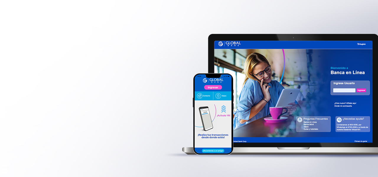 Banca en línea y Global Mobile